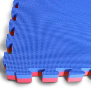 Interlocking Jigsaw Mat - Blue / Red