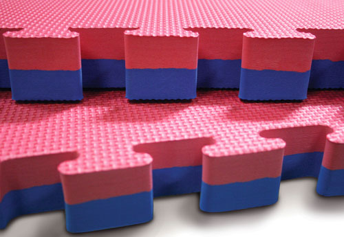 red blue 40mm jigsaw mats