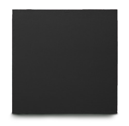 black EVA interlocking jigsaw mats with edging