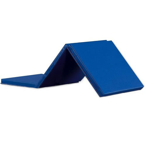 blue gymnastics mat