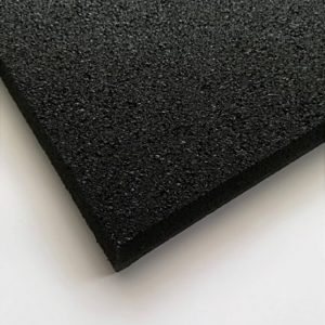 Black Rubber Gym Mat