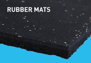 Black rubber mats