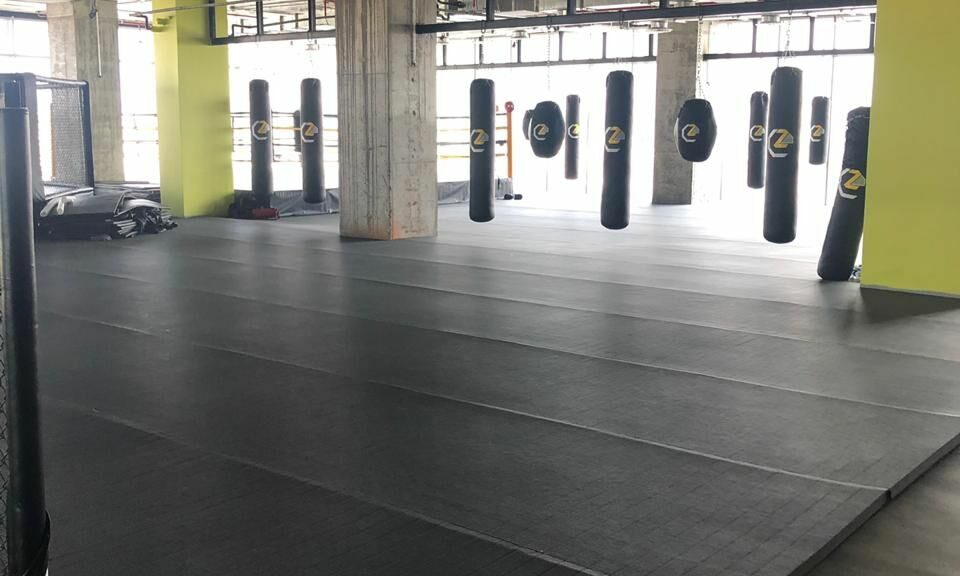 Rubber mats for gym flooring